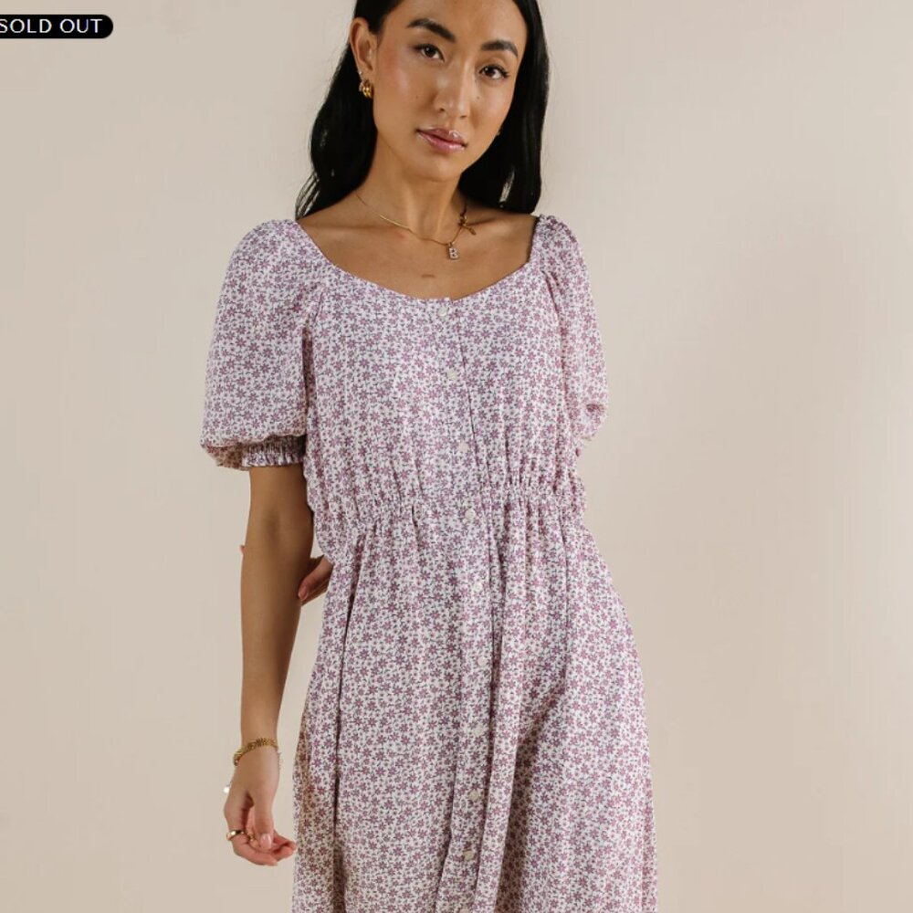 ISLA FLORAL BUTTON UP DRESS